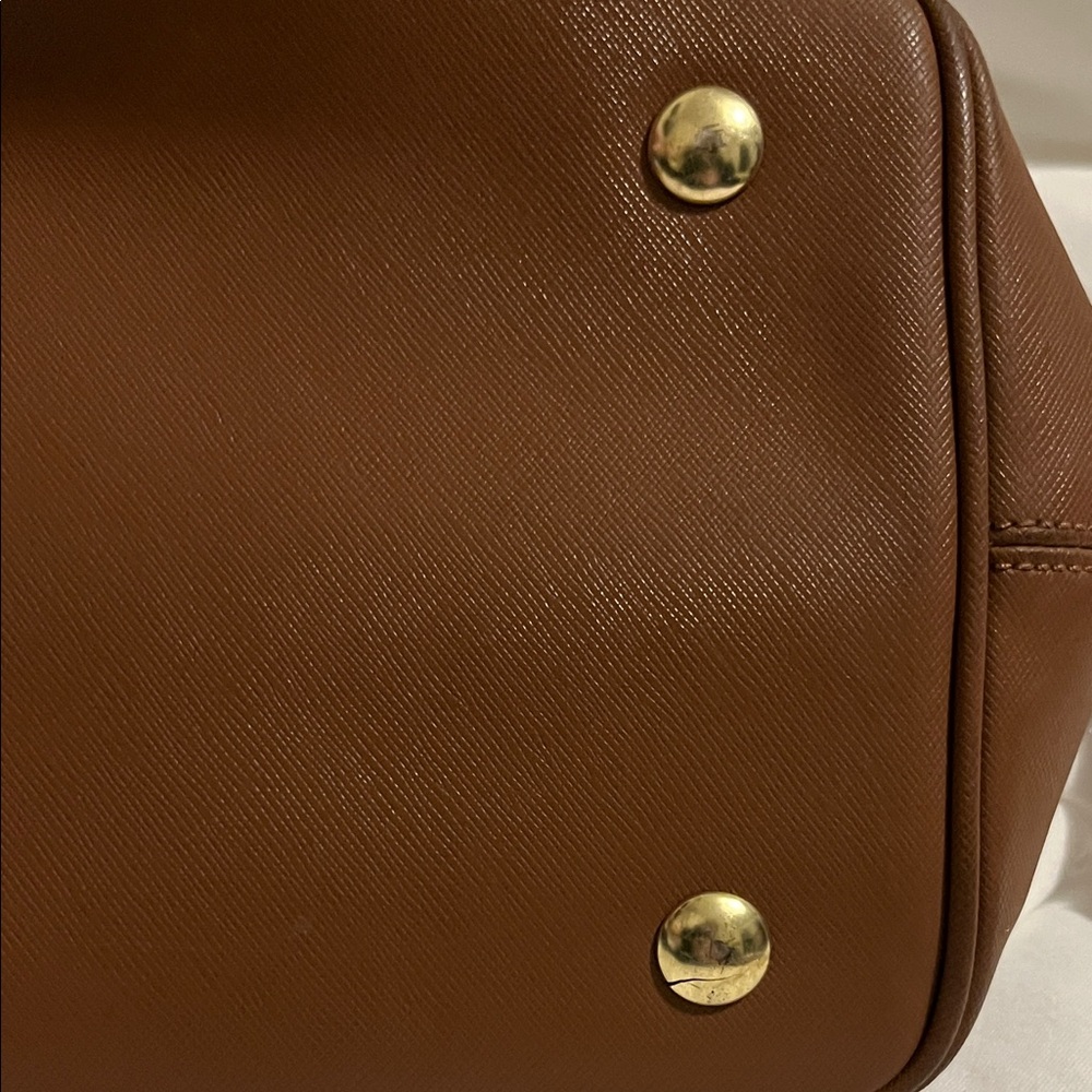Coach Payton Chestnut Brown Leather Tote with Gold Accents - Picture 16 of 16